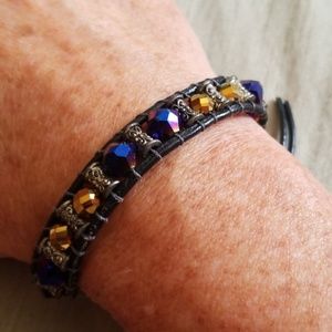 Handmade Single Leather Wrap Bracelet